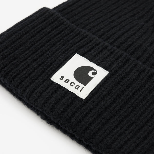 Sacai Carhartt WIP Beanie black-