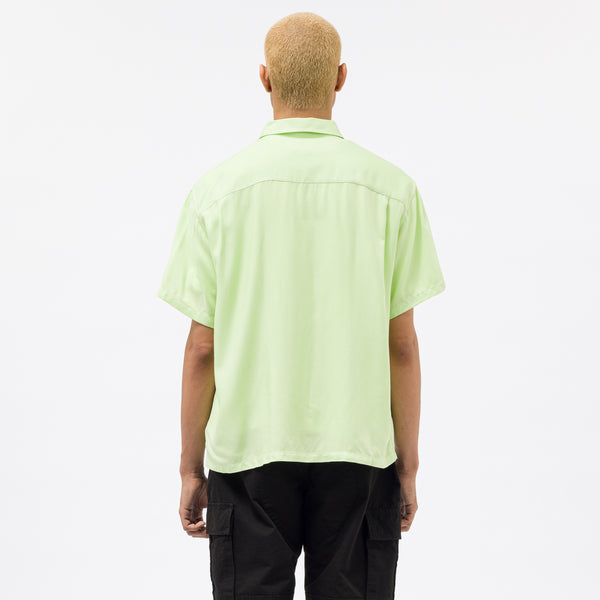 Stüssy - Men's Contrast Pick Stitch Shirt in Lime