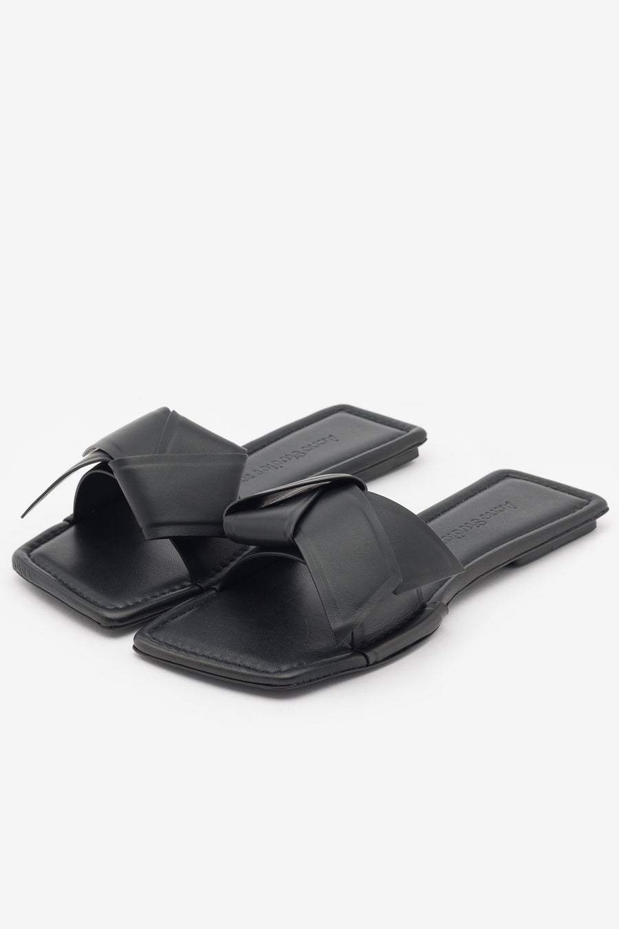 Acne leather hot sale slide sandals