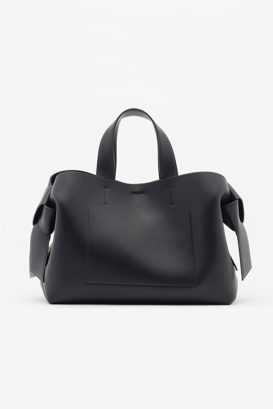 Women's Musubi Midi Leather Shoulder Bag - Dark Grey - Dark Grey