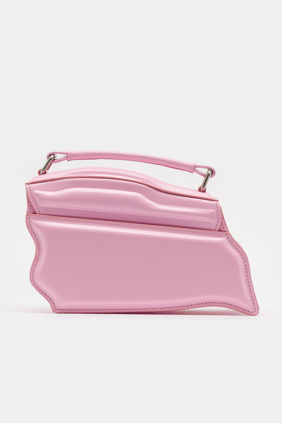 Distortion Wavy Mini Bag in Pink