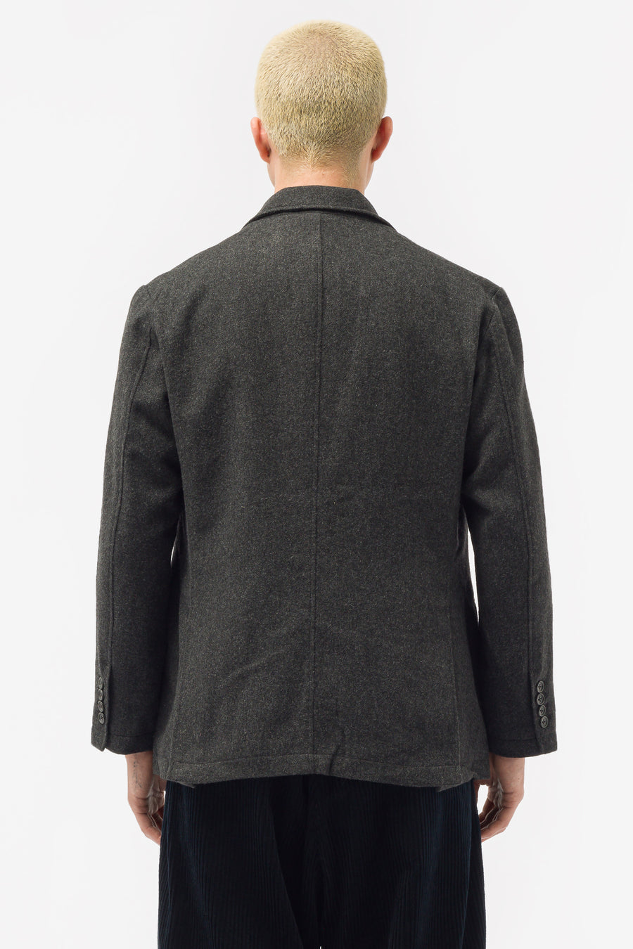 Engineered Garments - Andover Jacket in Grey Solid Poly Wool