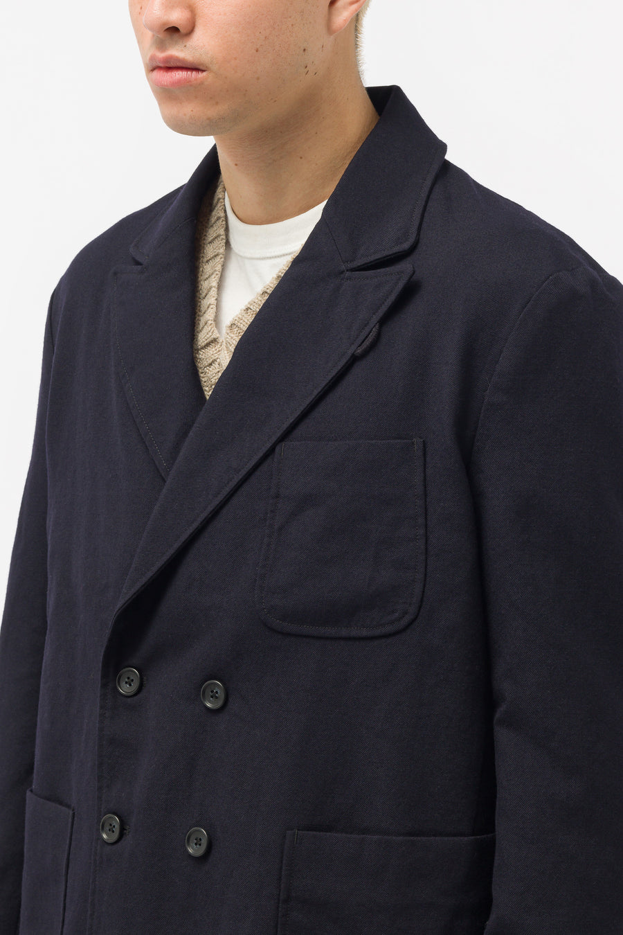 Engineered Garments - DB Jacket in Dark Navy Wool