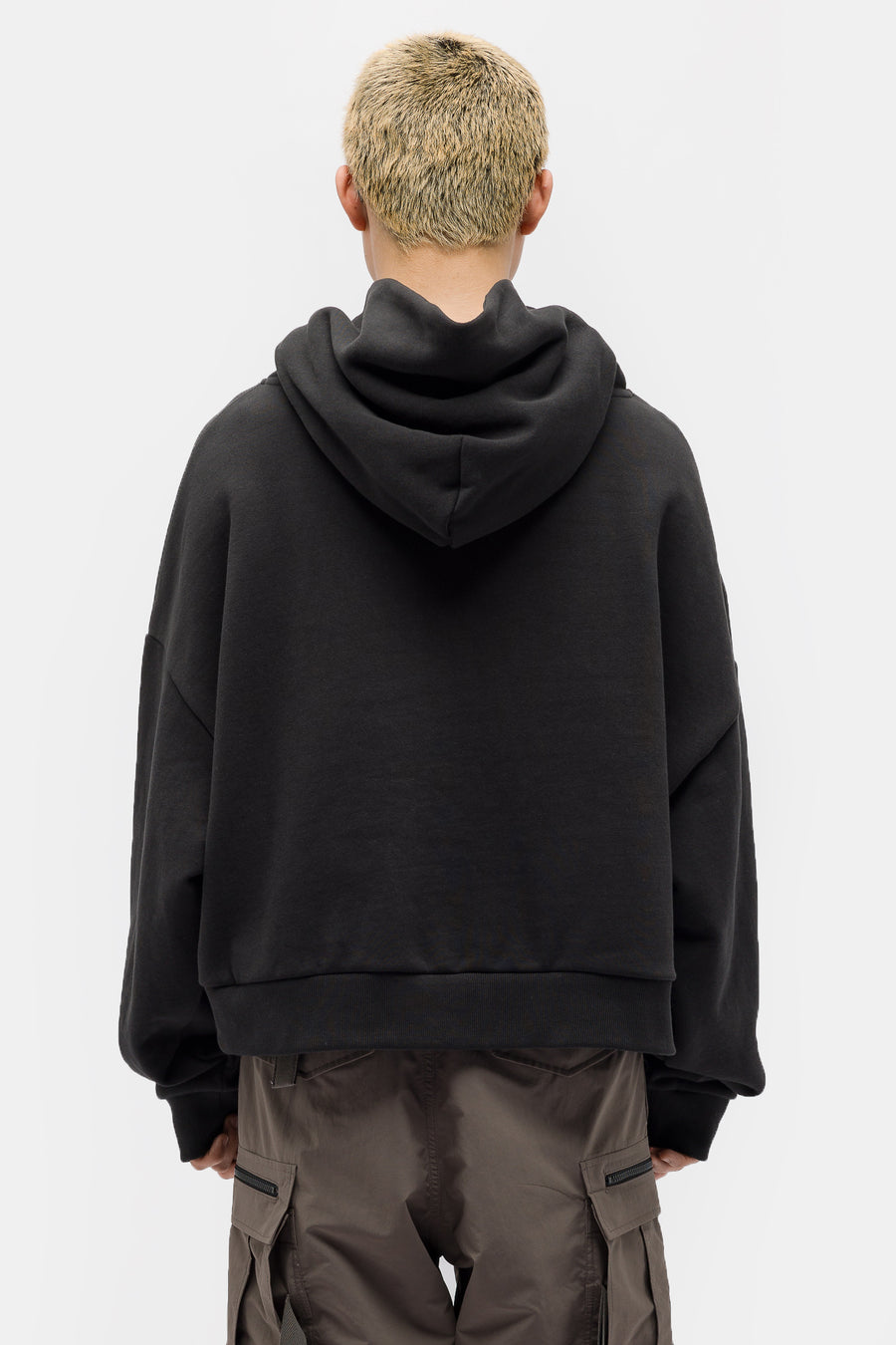 Heavy Hood Sweatshirt in Black