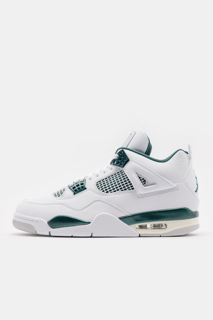 Air Jordan 4 Retro Sneaker in White/Oxidized Green/White/Neutral Grey