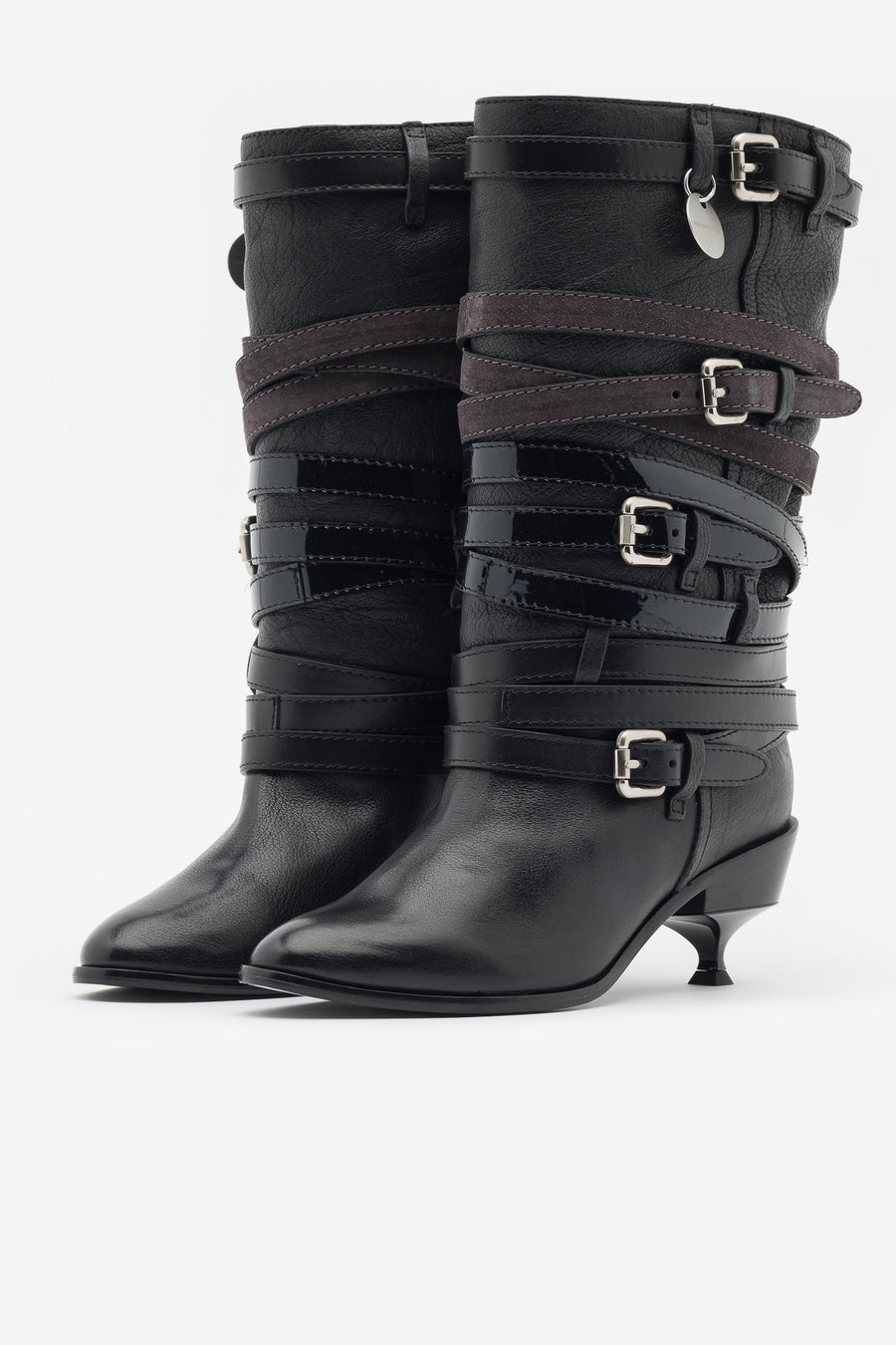 Quad Belt Boot in Onyx