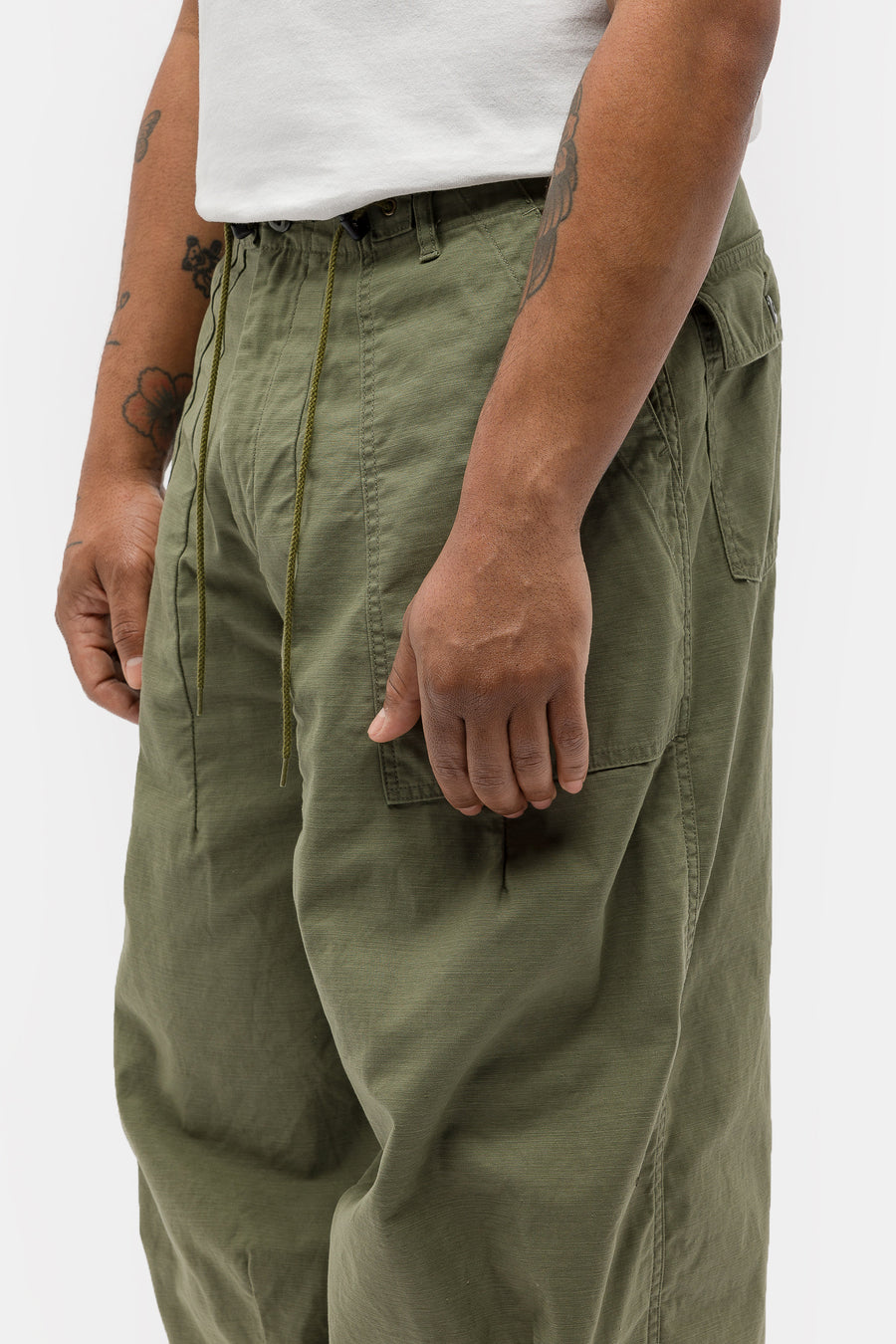 Needles - Men's H.D. Fatigue Pants in Olive - Notre