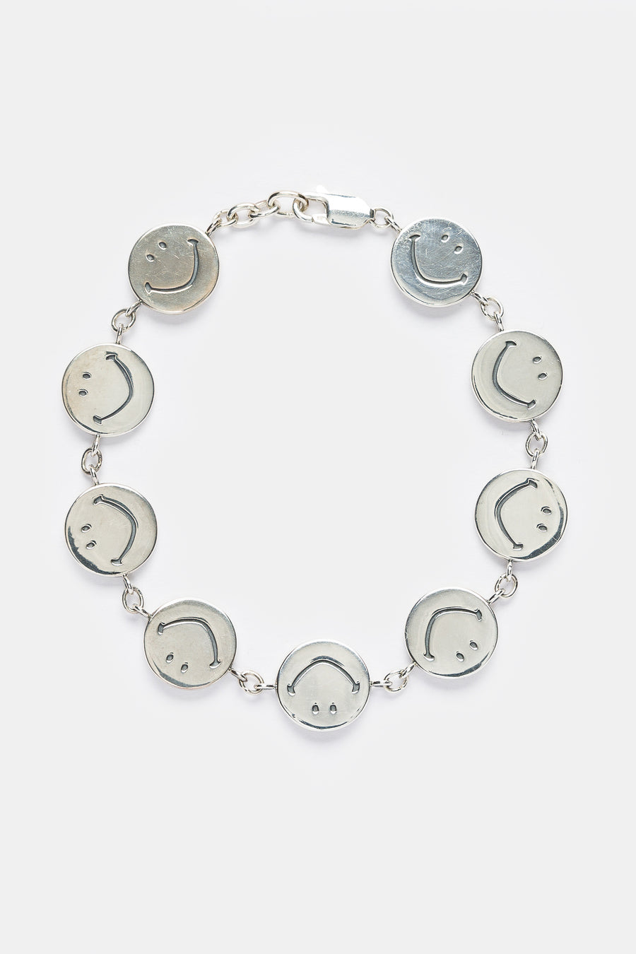 Needles - Smiley Face Bracelet in Silver