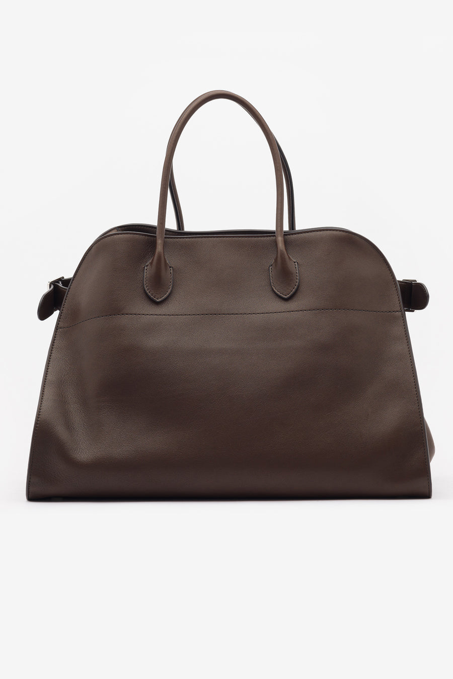 Soft Margaux 17 Bag in Deep Brown by The Row - Notre