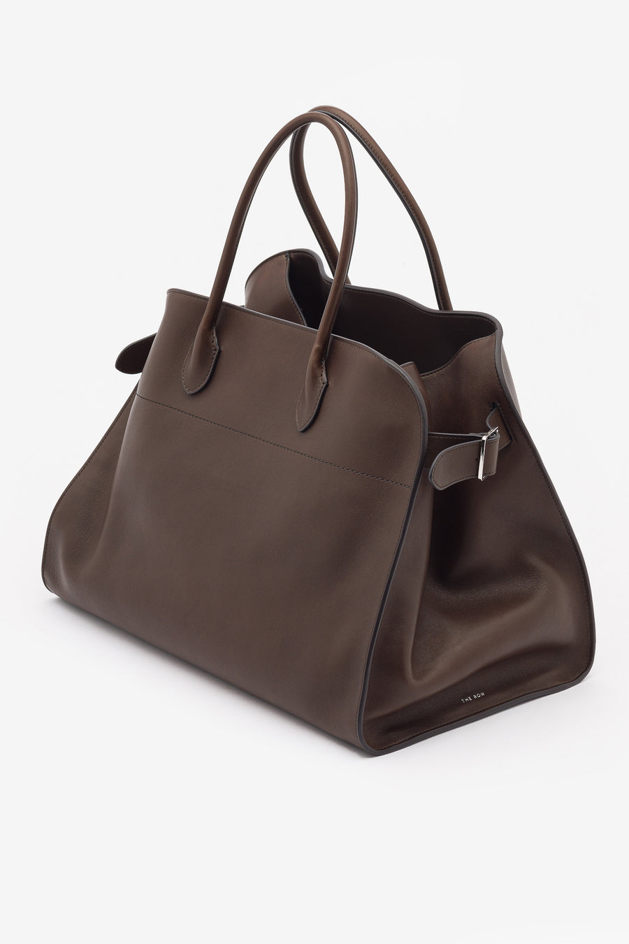 The Row Margaux 17 Buckled Leather Tote