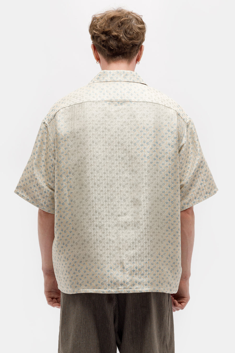 Crosby S/S Jacquard Shirt in Ivory - Visvim