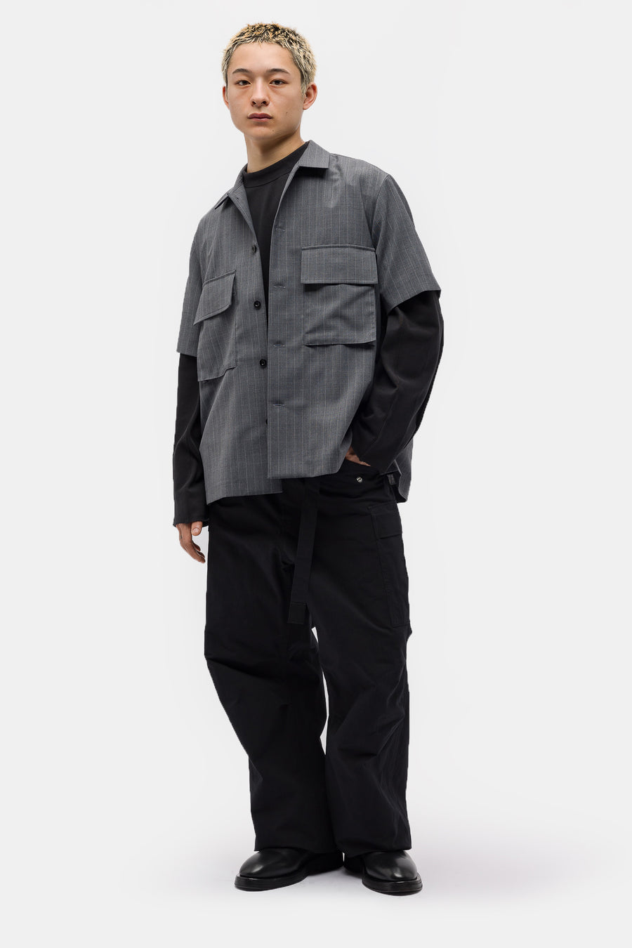 Sacai - Rip Stop Pants in Black - Notre