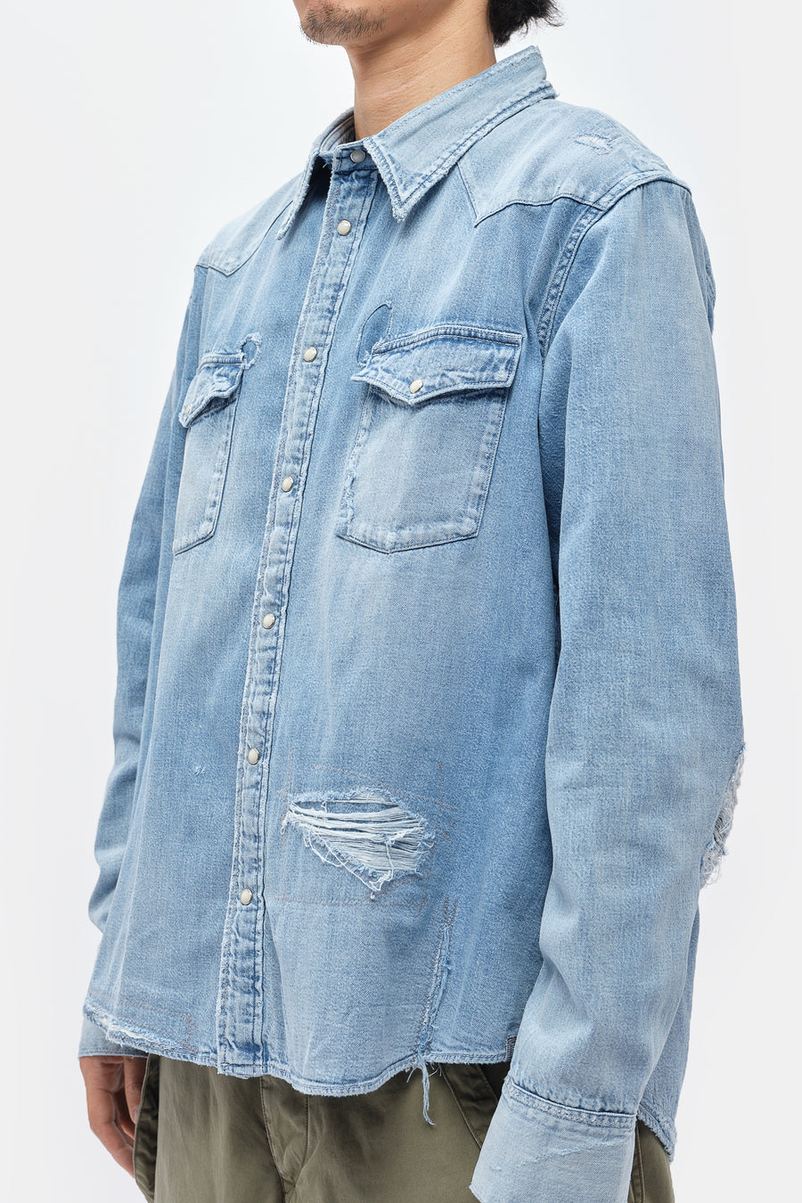 Visvim Social Sculpture Shirt Crash in Blue