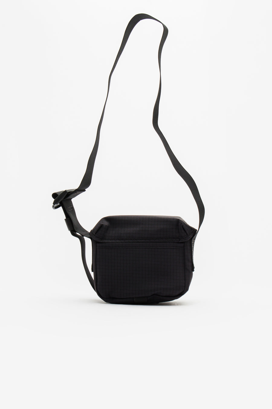 Nylon Messenger Bag in Black