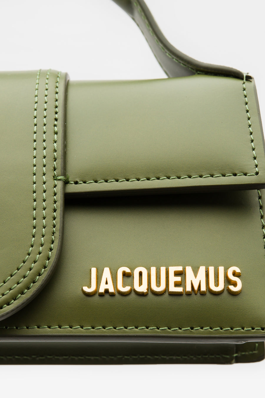 Le Bambino Bag - Jacquemus - Leather - Dark Khaki Green Pony-style calfskin  ref.954913 - Joli Closet